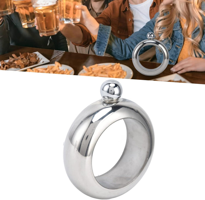 Yctze 100-Ml-Edelstahl-Armband-Flachmann mit TrichterFlaschen-ArmreifFlaschenarmreif, Edelstahlflasc