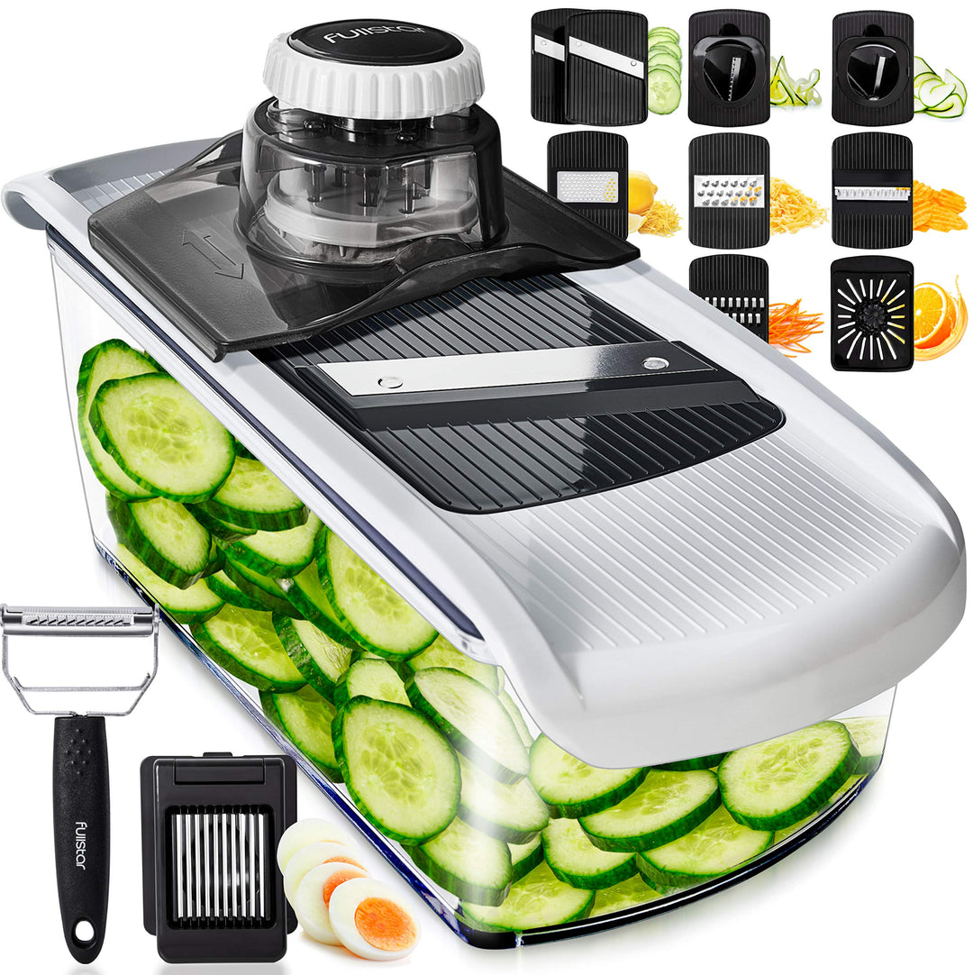 Mandoline Gemüsehobel Gemüsereibe - Gurkenhobel Dünne Scheiben - Reibe für Gemüse - Hobel Gemüse - K