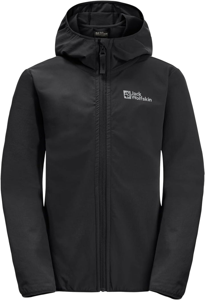 Jack Wolfskin Unisex Kinder Solyd Jacket K Softshelljacke 116 Schwarz, 116 Schwarz