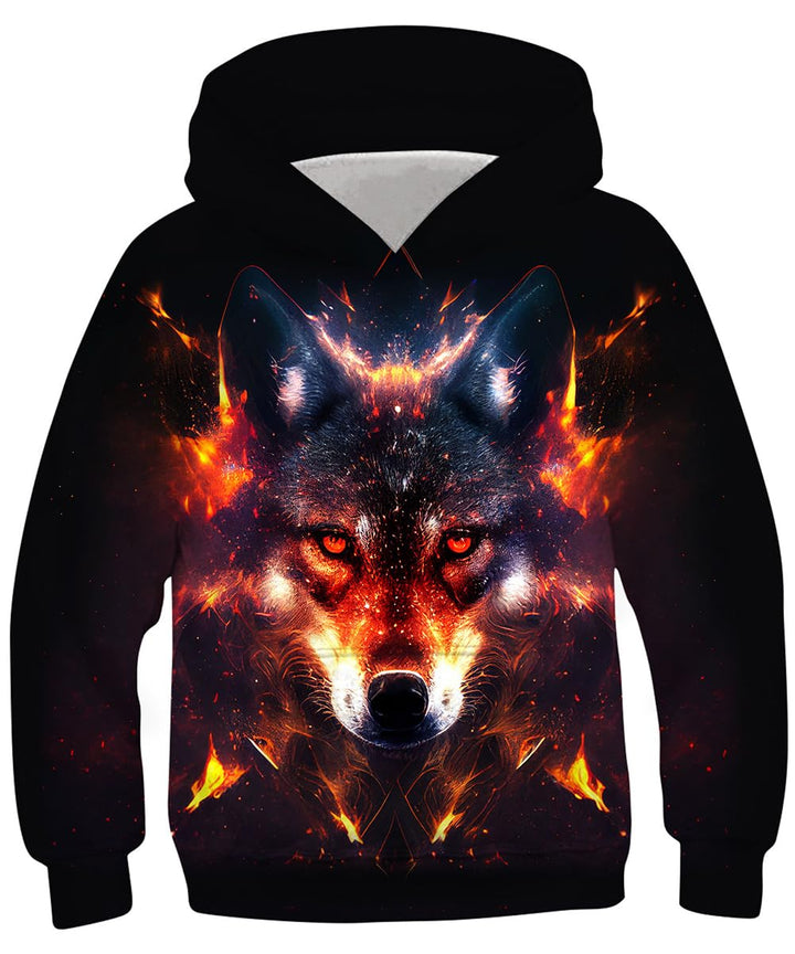 kids4ever Unisex Kinder Hoodie 3D Lustig GedrucKt Kapuzenpullover Langarm Pullover Hoodies Sweatshir