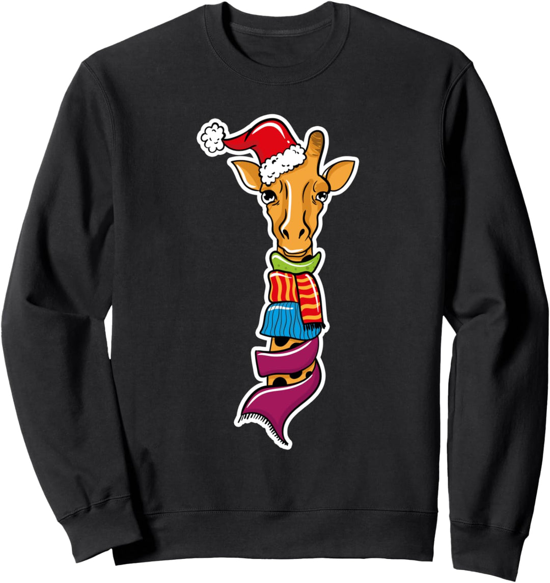 Funny Christmas Giraffe Lover Gift Giraffes Love Gifts Sweatshirt