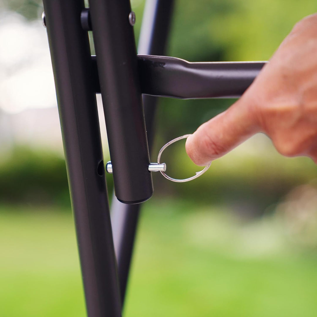 LIFETIME Klapptisch Ø84x110 cm | Weiss | Stehtisch Bistrotisch Kunststoff mit Klappfunktion | UV-bes