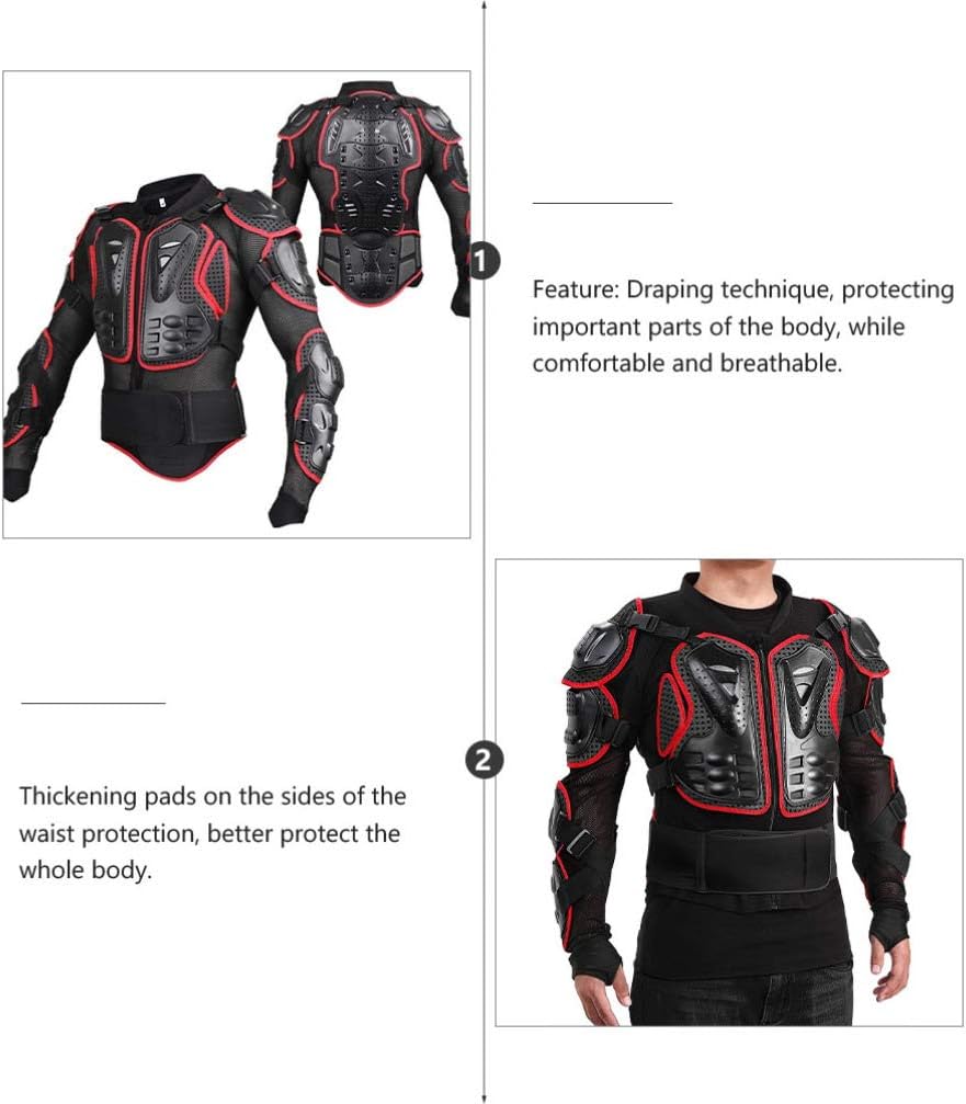 BESPORTBLE Motorrad Ganzkörperpanzer Jacke Antikollision Sporthemden Motocross Motos Protector für O