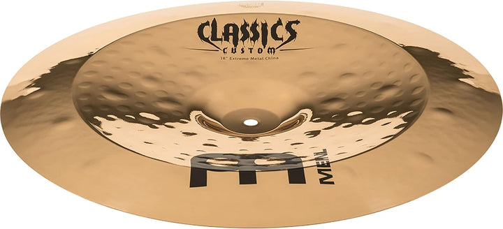Meinl Cymbals Classics Custom Extreme Metal China 18 Zoll (Video) Schlagzeug Becken (45,72cm) B12 Br