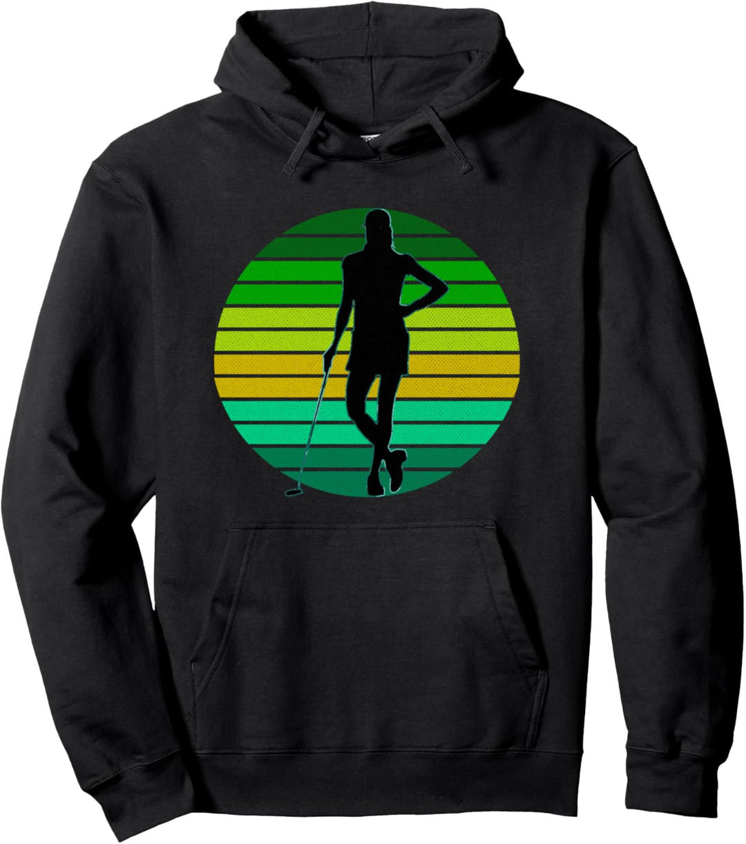 Damen Vintage Golfer Pullover Hoodie