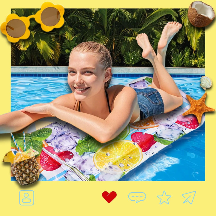 ACTOYS Luftmatratze Pool, Luftmatratze Wasser, XXL, Wassermatratze, Schwimmmatratze, Schwimmmatte, P