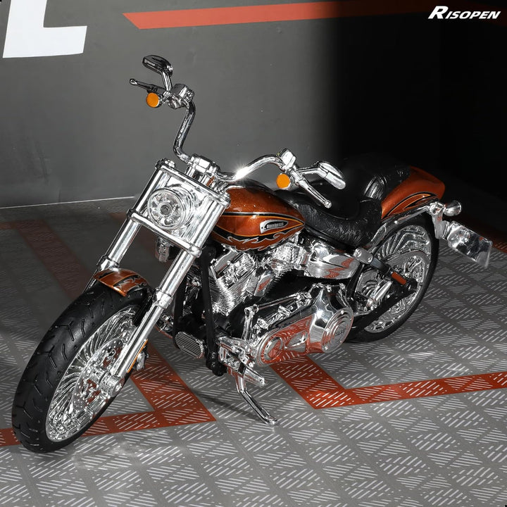 Risopen Motorradspielzeug kompatibel für Harley Davidson 1:12 Mini Motorradmodell Dascast Moto für 5