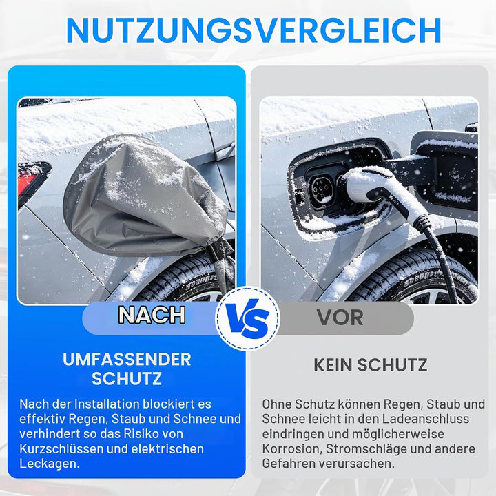 Magnetische Regenabdeckung für Elektrofahrzeug EV-Ladestecker, geeignet für EV-Ladegeräte wasserdich