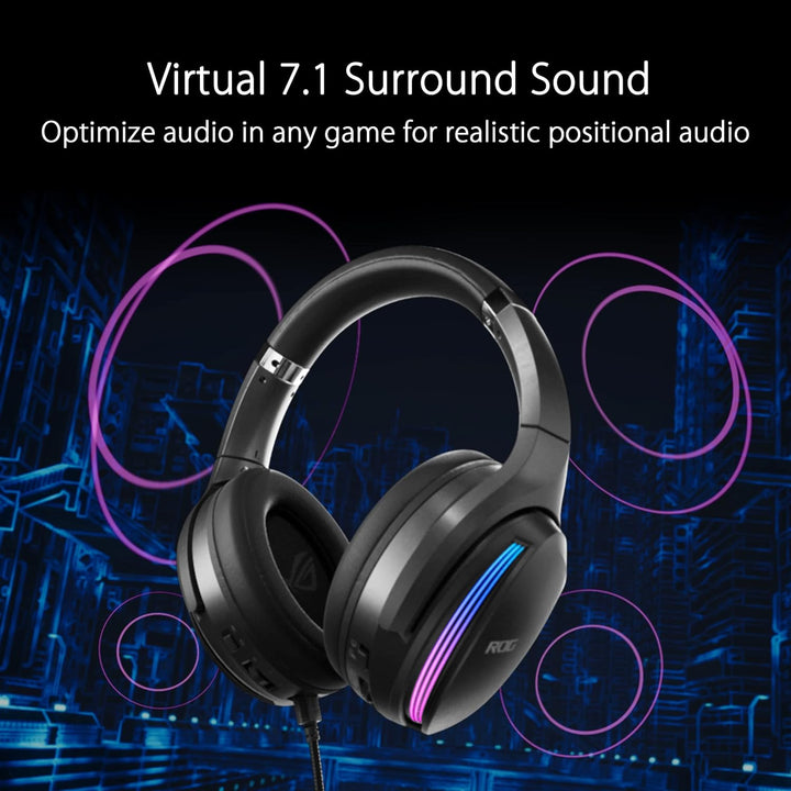 ASUS ROG Fusion II 500 RGB Gaming Headset (kabelgebunden, 3,5mm-Klinkenstecker, USB-C, USB-A, AI Noi