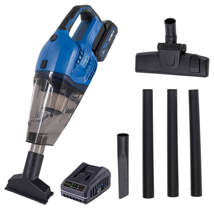 Scheppach Akku Handstaubsauger C-HVC150-X | 10kPa Absaugleistung | 560ml Staubbehälter | Staubsauger