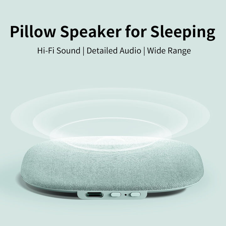 Sleep Pillow Speaker for Sleeping Bluetooth Pillow Speakers with White Noise Machine Timer,Under Pil