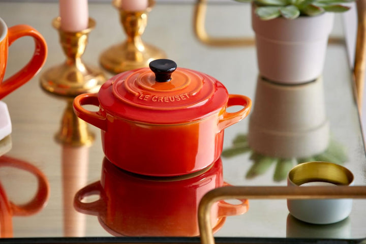 LE CREUSET Steinzeug Mini-Cocotte 200 ml, ofenrot, Ofenrot