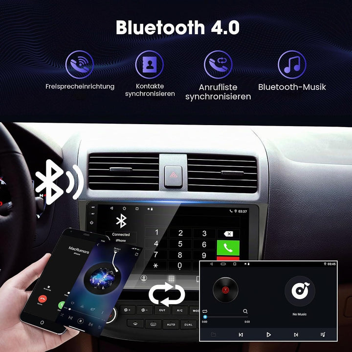 EZoneTronics Android 10 Internet Autoradio Stereo für Honda Accord 7. 2003-2007 10 Zoll Touchscreen