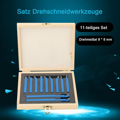 Lfhelper 11 STK Hartmetall Drehstahl Satz Drehmeissel Set 8x 8 mm Drehen Fräsen Schneiden Werkzeug S