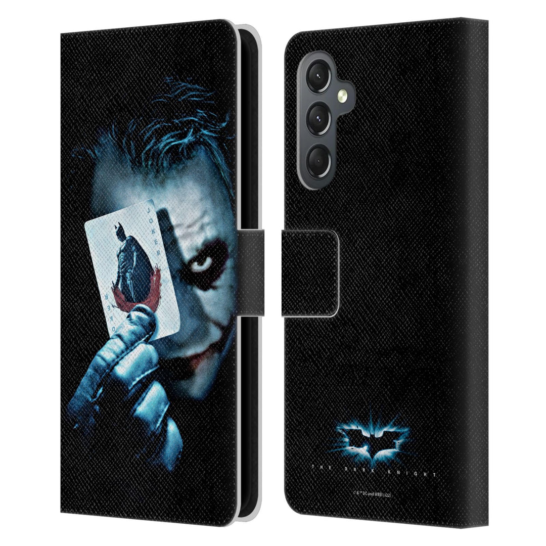 Head Case Designs Offizielle The Dark Knight Joker-Karte Wichtige Kunst Leder-Wallet-Hülle Kompatibe