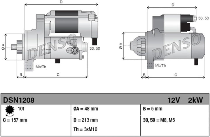 Anlasser Starter DENSO (DSN1208)