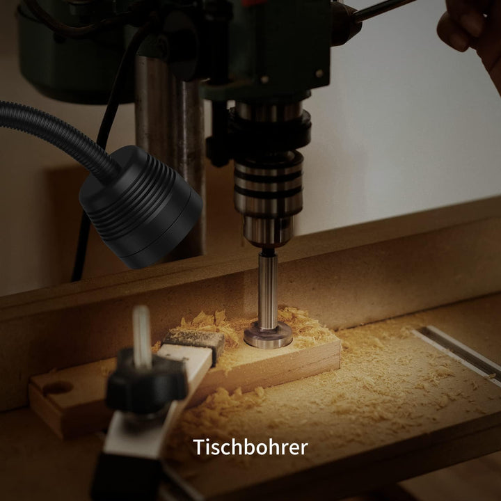 YouTeMei Maschinenlampe mit Magnetfuss Magnetische LED Drehmaschine Lampe 14W 1400 Lumen 6500K Flexi