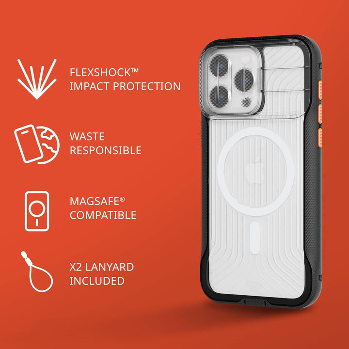 Tech21 Evo Max Hülle für iPhone 15 Pro Max - Kompatibel mit MagSafe - Aufprallschutz Hülle - Schlüss