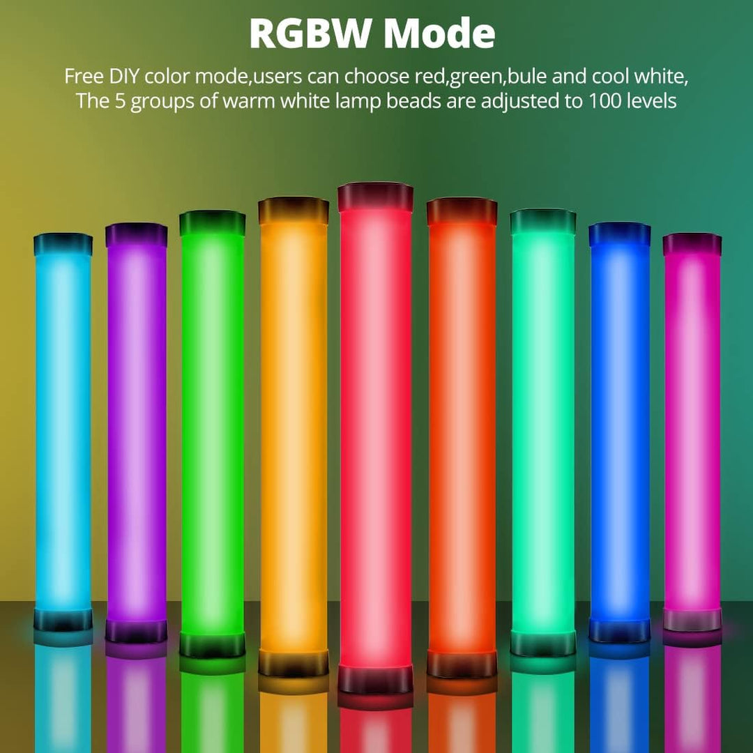 AMBITFUL A2 Vollfarbiges RGB-Röhrenlicht, CRI 95 TLCI 97 Genaue Farbe, 2500K-8500K einstellbar, RGB