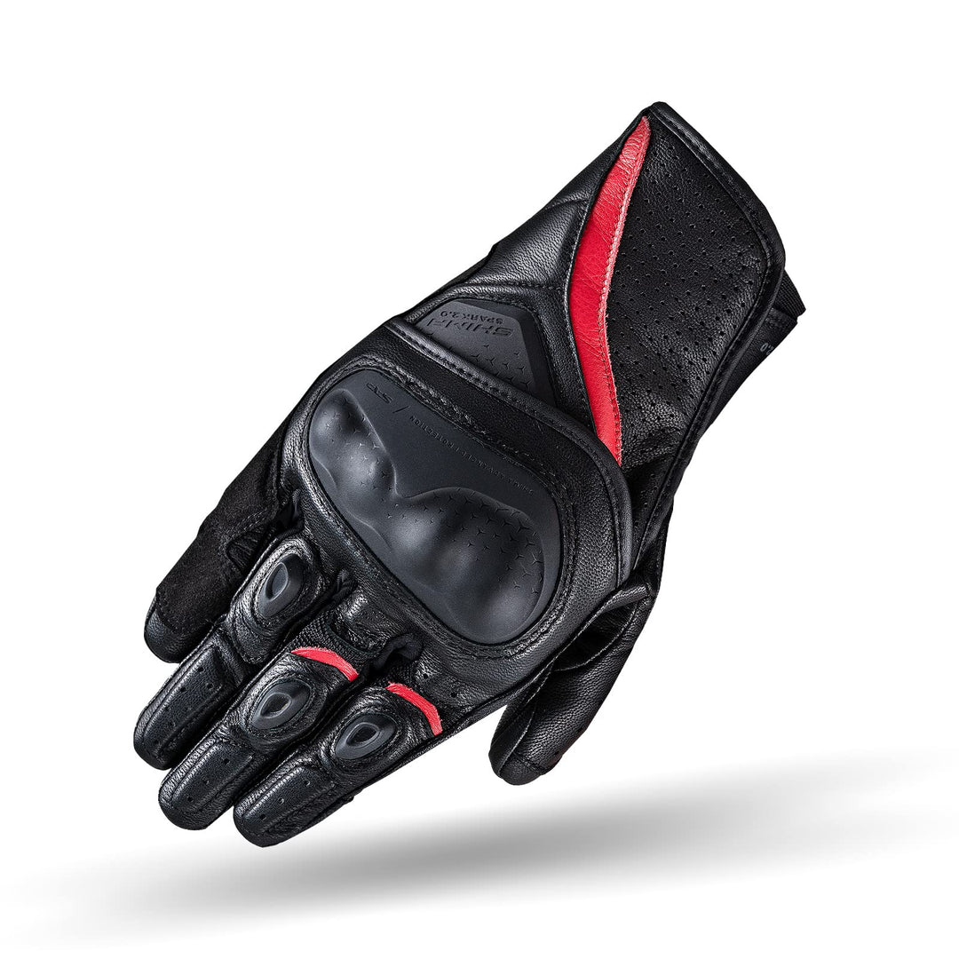 SHIMA SPARK 2.0 Motorradhandschuhe Herren | Touchscreen, Sommer, Sport Leder Handschuhe mit TPU Knöc
