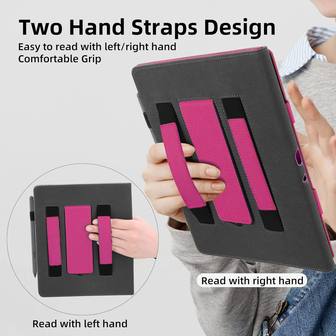 WALNEW Hülle für 10,2 Zoll Kindle Scribe 2024/2022, Kickstand Schutzhülle mit Zwei Handschlaufe, Sti