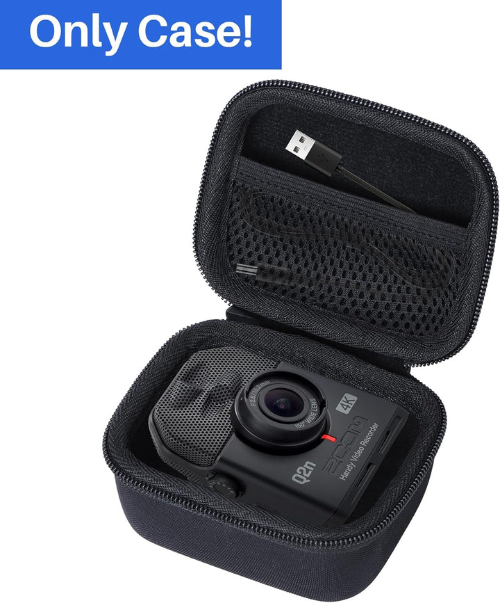 Hart Schutz Hülle Etui Tasche für Zoom Q2n-4K Handy Video Recorder Schwarz Etui für Q2n-4K, Schwarz