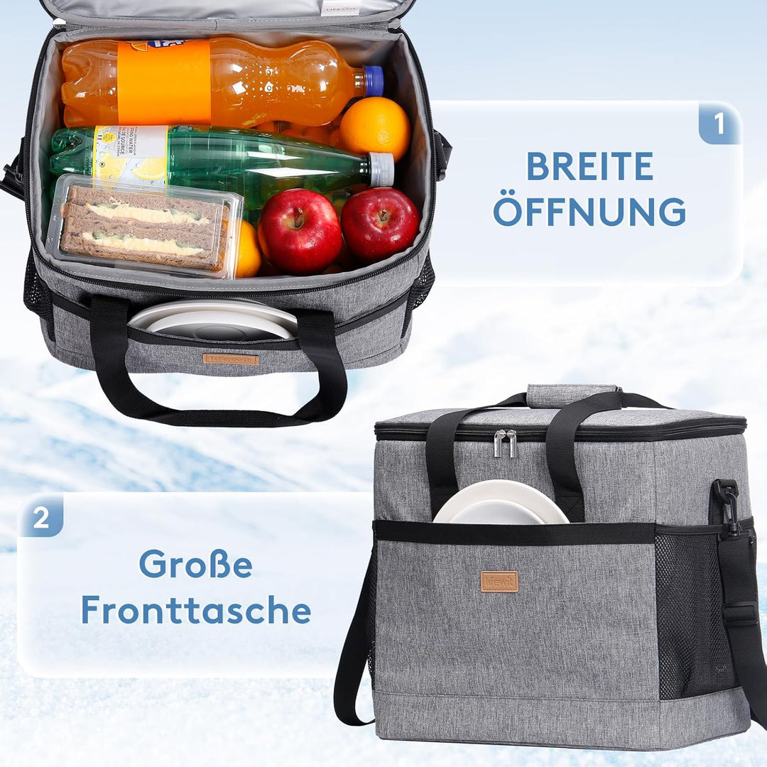 Lifewit Kühltasche Picknicktasche Lunchtasche Mittagessen Tasche Thermotasche Isoliertasche für Lebe