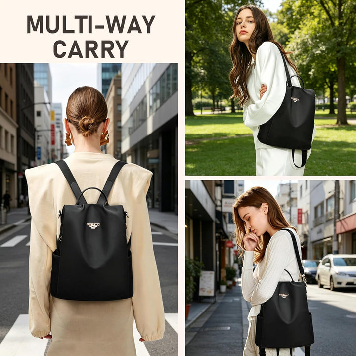 shepretty Wasserdichter Diebstahl-Rucksack für Damen 3-8864schwarz, 3-8864schwarz