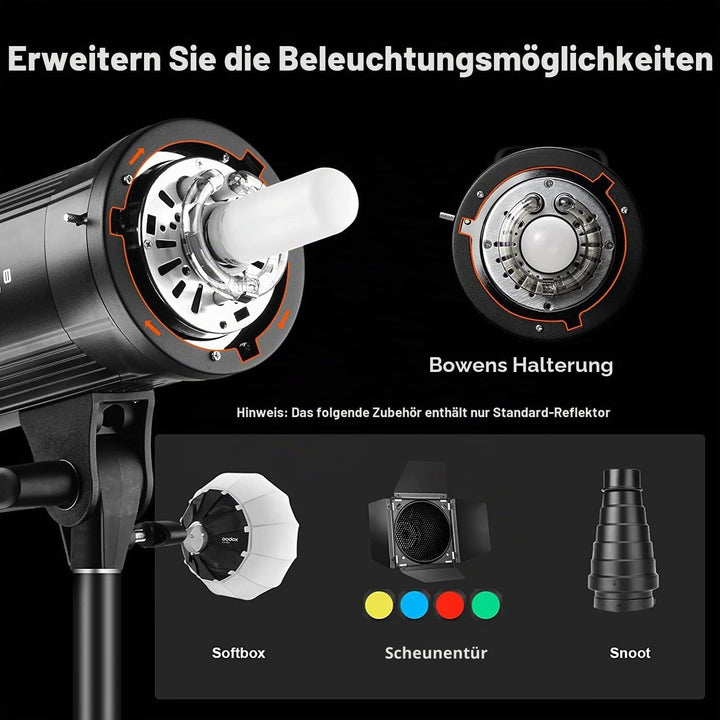 Godox SK400II Studioblitz mit integriertem Godox 2.4G Wireless X System, SK400II