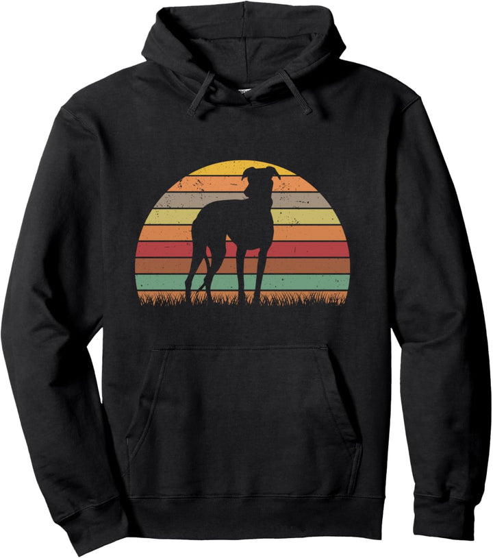 Italienisches Windspiel Retro Italian Greyhound Pullover Hoodie