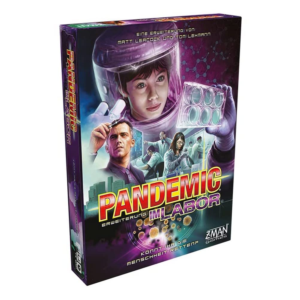 ZMan, Pandemic – Im Labor, Erweiterung, Kennerspiel, Brettspiel, 1-6 Spieler, Ab 8+ Jahren, 40+ Minu