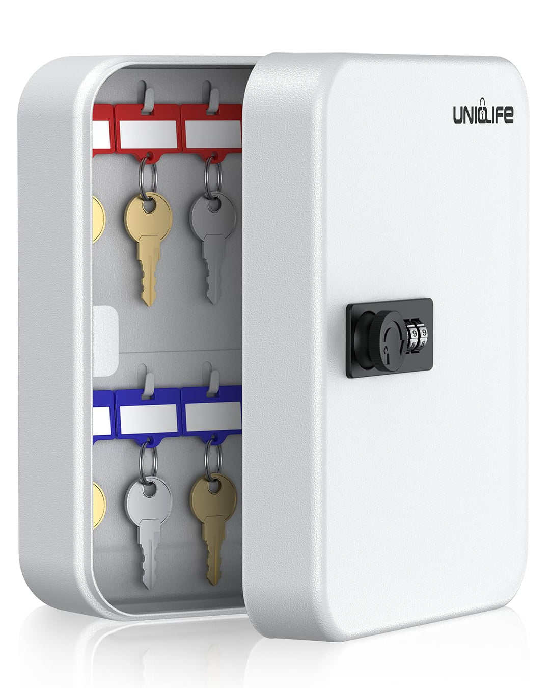 Uniclife Schlüsselschrank mit 20 Positionen und Zahlenschloss, zurücksetzbar, digitales Aufbewahrung