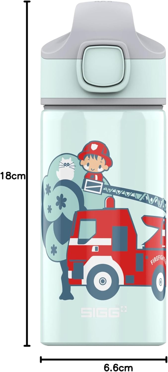 SIGG - Alu Trinkflasche Kinder - Miracle - Mit Trinkhalm - Auslaufsicher - Federleicht - BPA-frei -