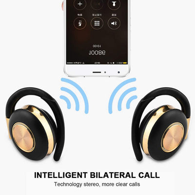 Bluetooth Kopfhörer, Ohrhörer Bluetooth on Ear, Binauraler Anruf, Grosser Lautsprecher, Ohrhängender