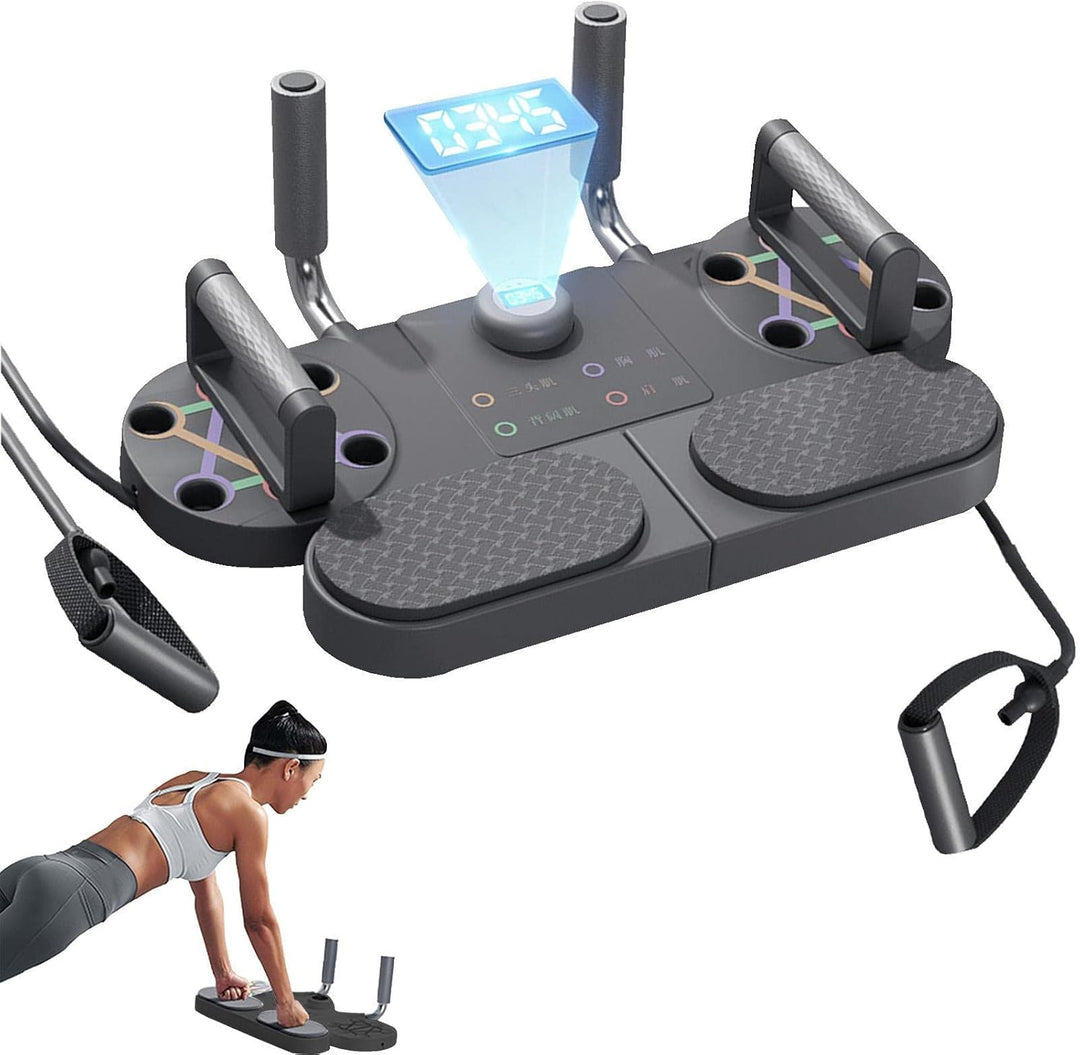 Push-up-Stange - 5-in-1-Multifunktions-Krafttrainingsgerät | Tragbare, multifunktionale, Faltbare Li