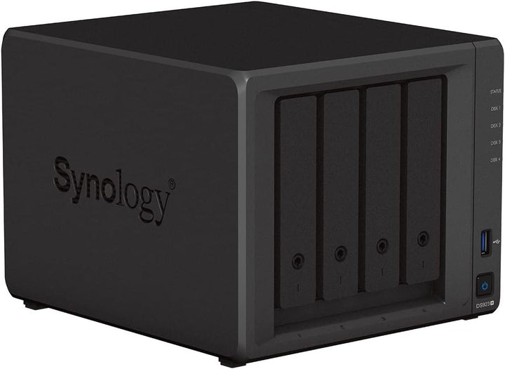 Synology DS923+ 4-Bay Diskstation NAS (AMD Ryzen™ 4 Threads R1600 Dual-Core 4GB Ram 2xRJ-45 1GbE LAN
