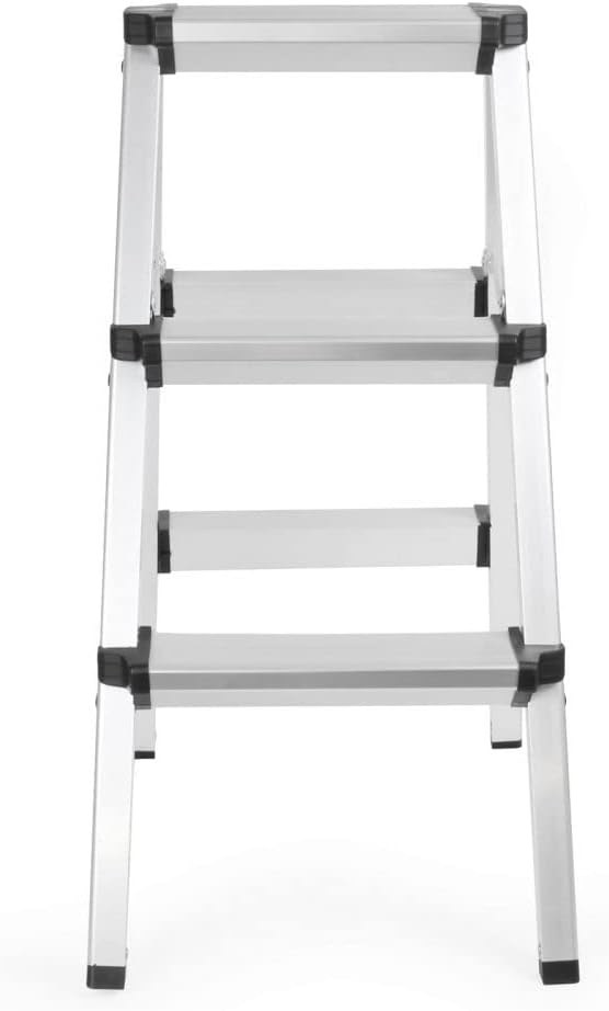 Treppe Leiter aus Aluminium, faltbar, doppelseitig, 3 Stufen