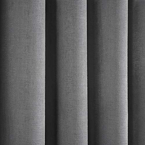 Fusion Strata Vorhänge, gewebt, mit Ösen, gefüttert, 100% Polyester, 117 x 137 cm, silberfarben 117