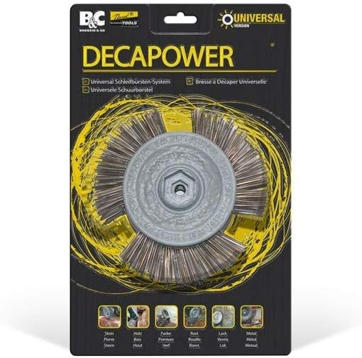 Scheibenbürste Metall | Für alle Bohrmaschinen geeignet | Alternative zum Rostumwandler | Schleifauf