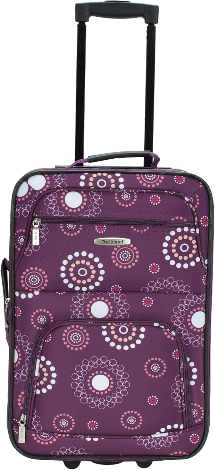 Rockland Modisches Softside-Gepäck-Set, Violett/Perle, Einheitsgrösse, Fashion Softside Gepäck-Set E