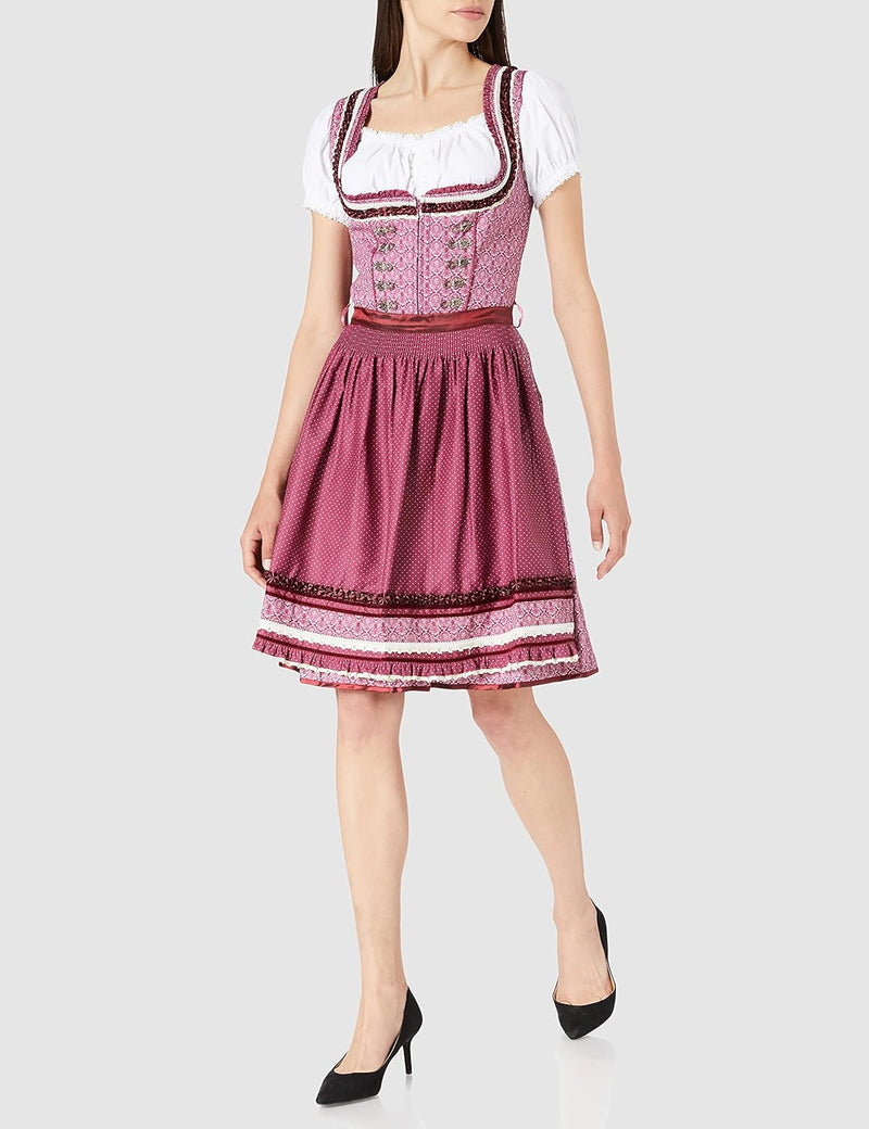 Stockerpoint Damen Angelica Kleid 34 Bordeaux, 34 Bordeaux