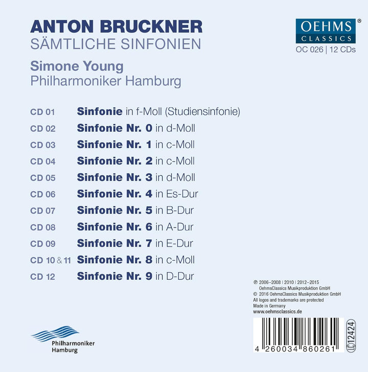 Bruckner: Sämtliche Sinfonien, Audio-CD