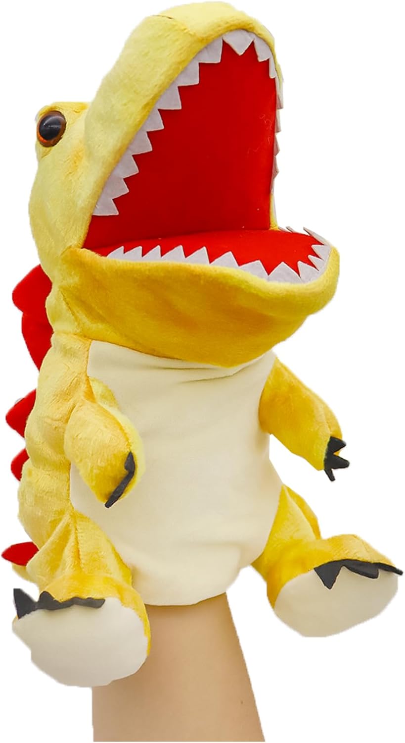 lilizzhoumax Stegosaurus Kuscheltier, Simuliertes Tier Dinosaurier Handpuppe aus Plüsch, Kawaii Nied