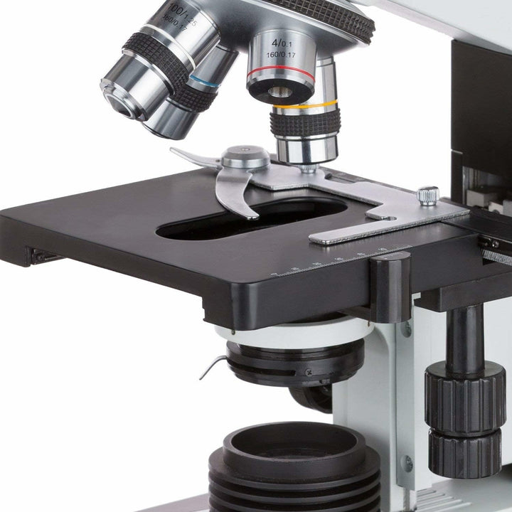 AmScope T490B Trinokulares Verbundmikroskop, 40X-2000X, Weiss