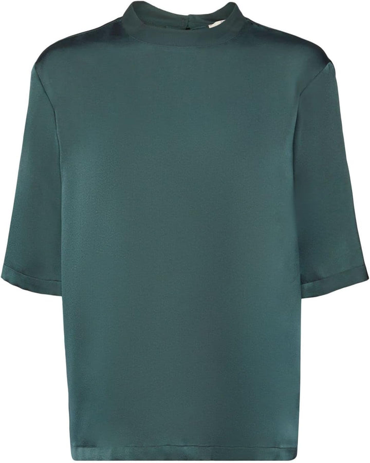 ESPRIT Damen Bluse M 376/Dark Teal Green 2, M 376/Dark Teal Green 2
