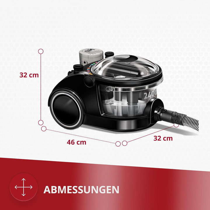 MPM - MOD-47 - Staubsauger mit Bora-Wasserfilter und Luftreiniger - für Allergiker - gegen Milben, T