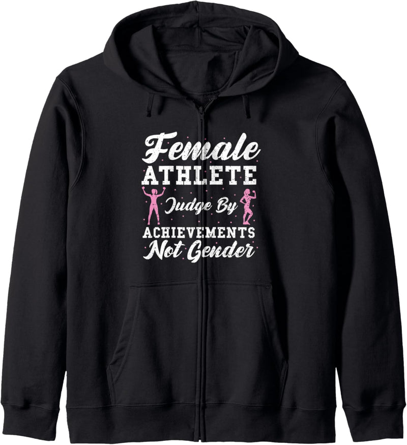 Athlet: Female Athlete Judge By Achievem - Fitness Kapuzenjacke