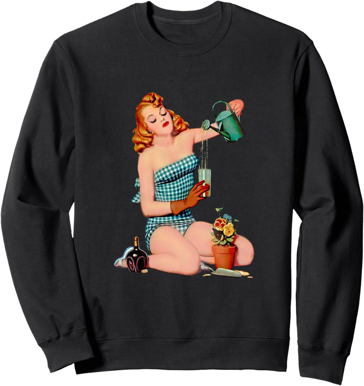 Gartenmädchen Pinup Sweatshirt