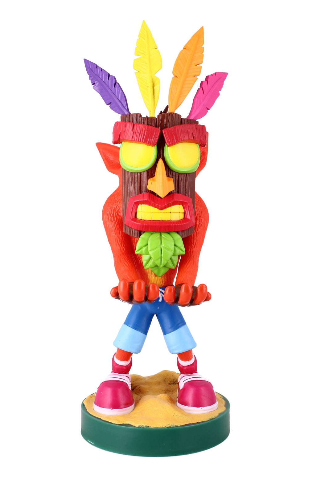 Cableguys Crash Bandicoot Crash Aku Aku Controller Halter &amp; Handy Ständer - Gaming Zubehör für Schre