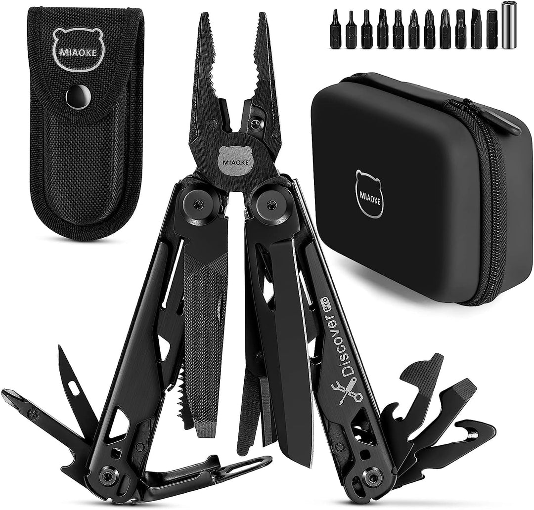 MIAOKE Multitool 23 in 1 mit Premium-Geschenkbox, Schraubendreher Säge Schraubendreher Flaschenöffne